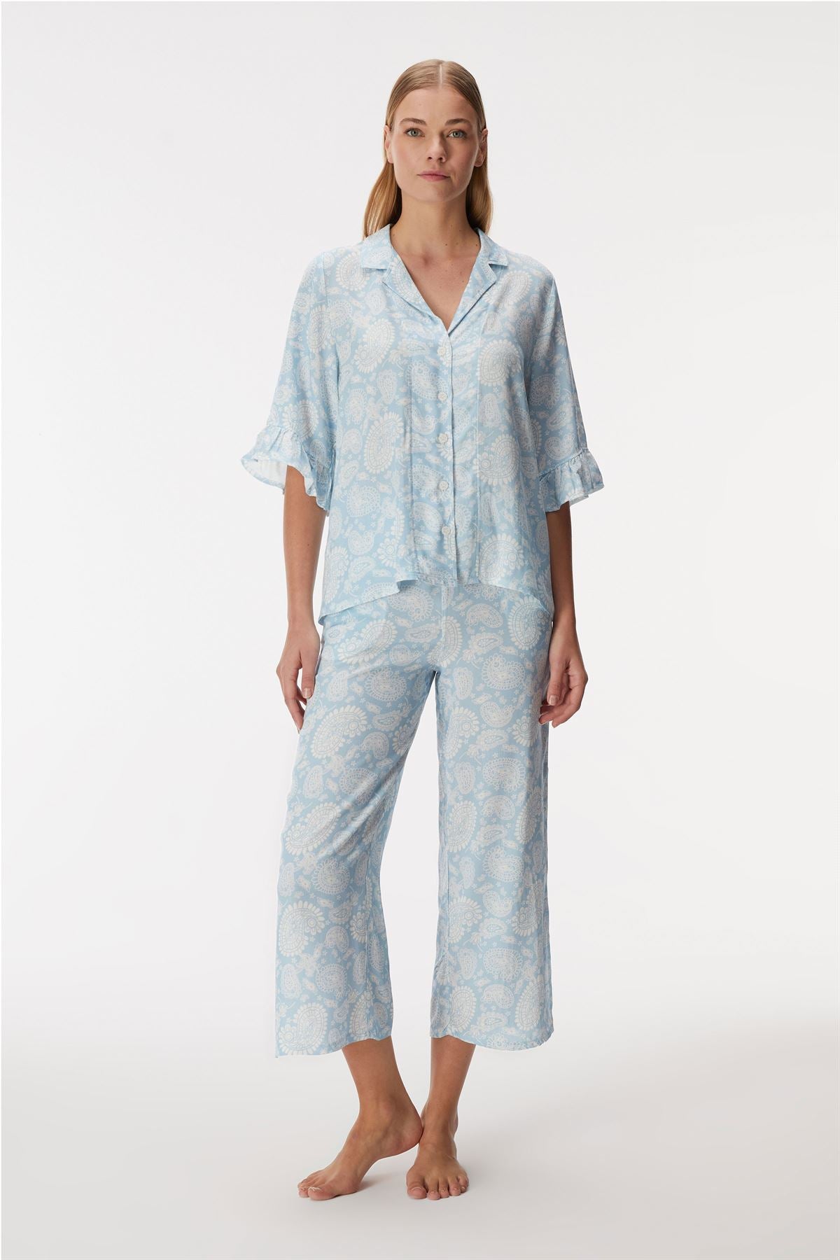 Glory 11353 Women's Short Sleeve Shirt & Pants Set