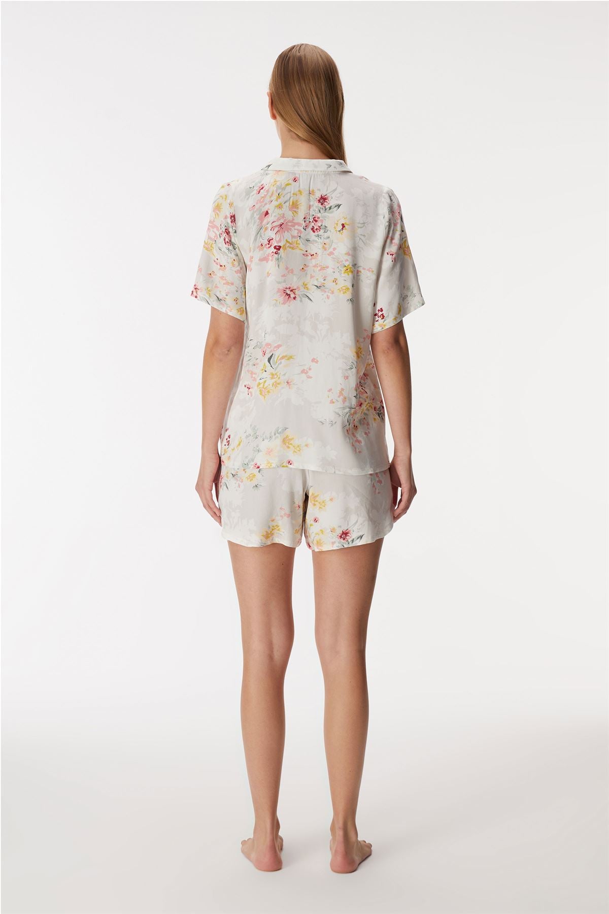 Blossom 11355 Women's Short Sleeve Shirt & Shorts Set