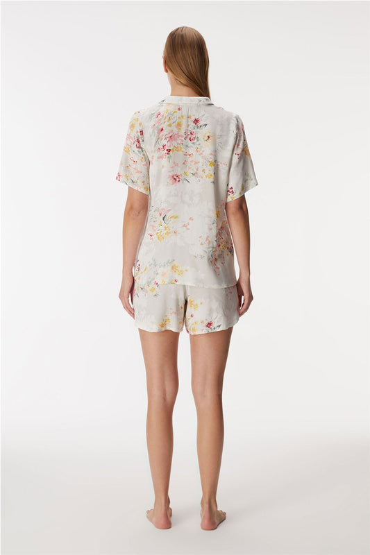 Blossom 11355 Women's Short Sleeve Shirt & Shorts Set