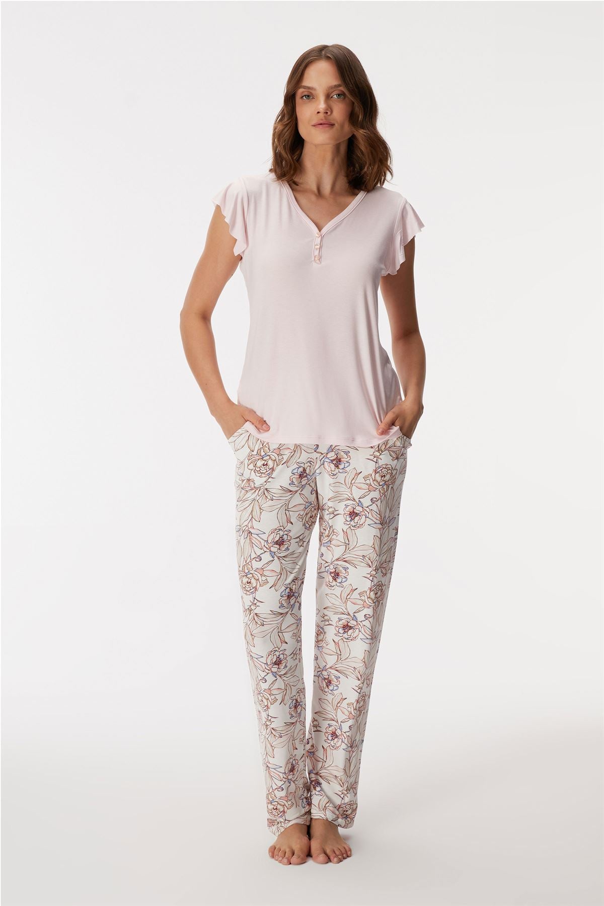 Rose 11370 Women's T-Shirt & Pants Set