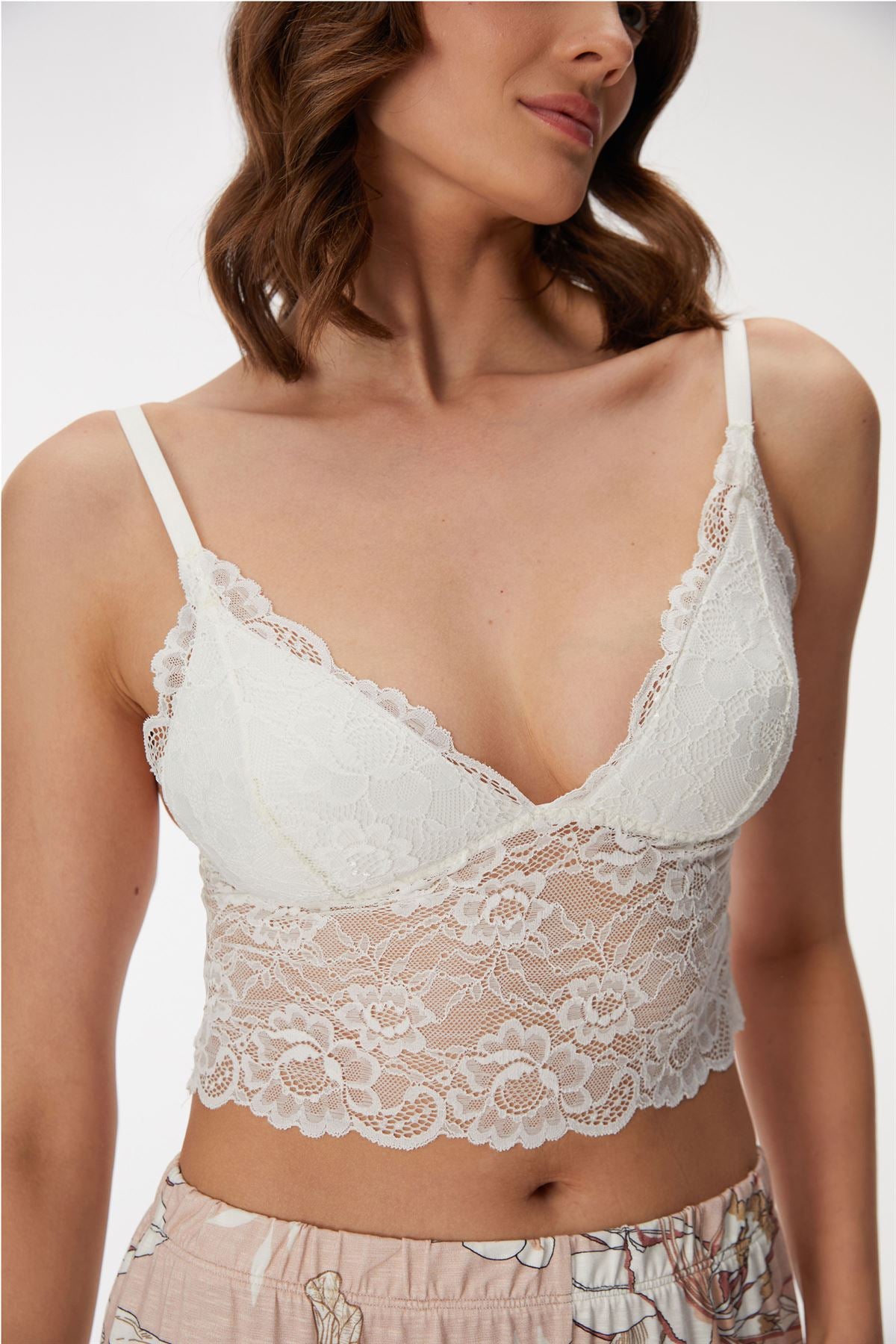 Dianthus 11398 Women's Gown, Bralet & Pants Set