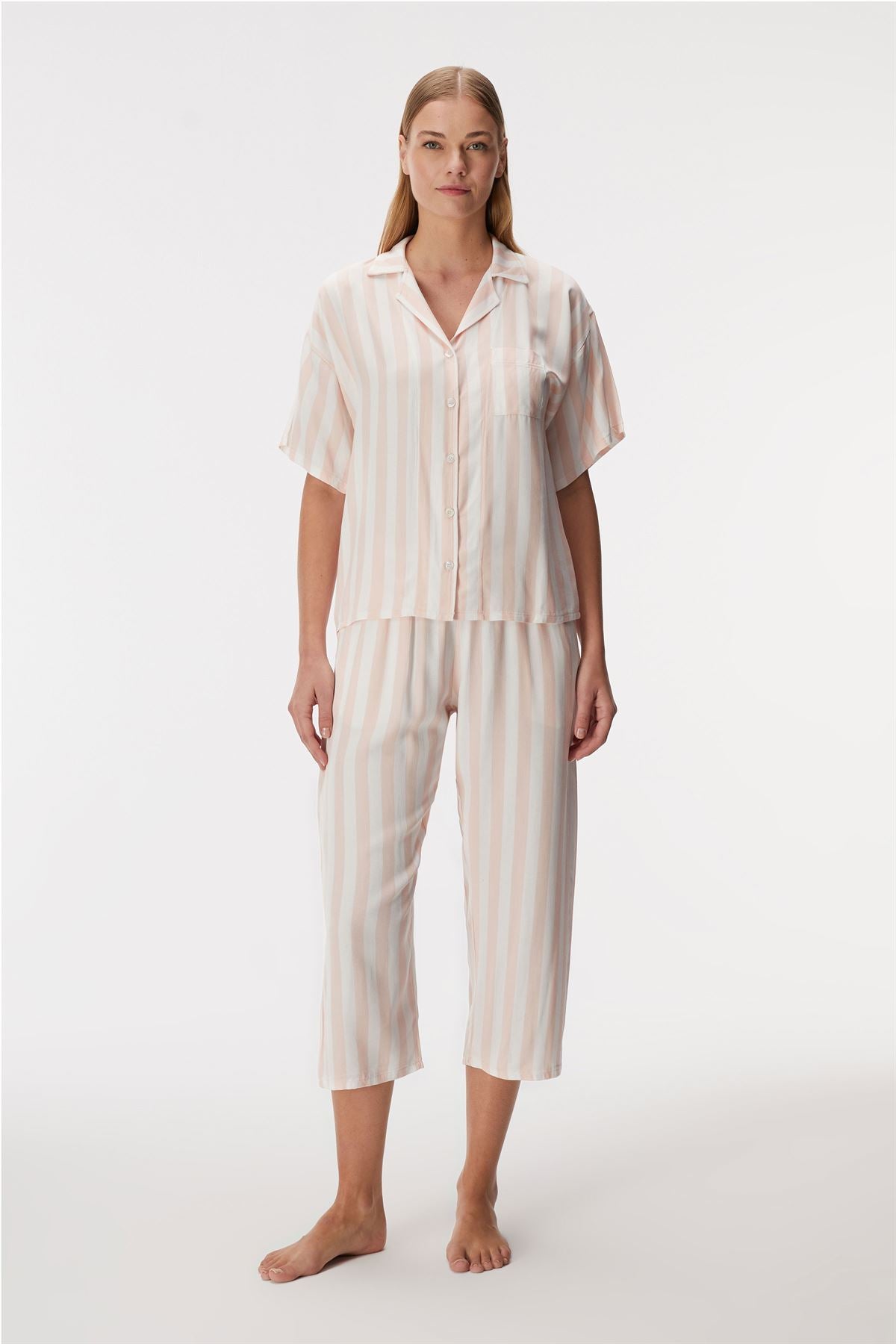 Blossom 11406 Women's Short Sleeve Shirt & Pants Set