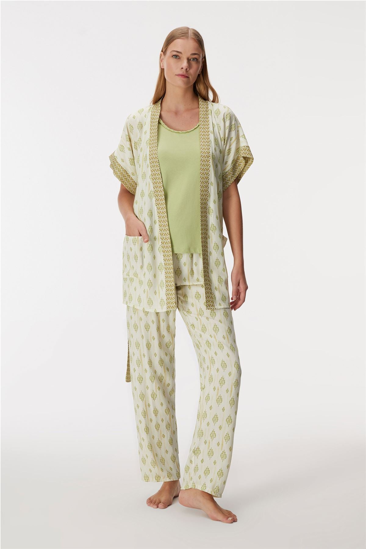 Dahlia 11421 Women's Gown, Camisole & Pants Set