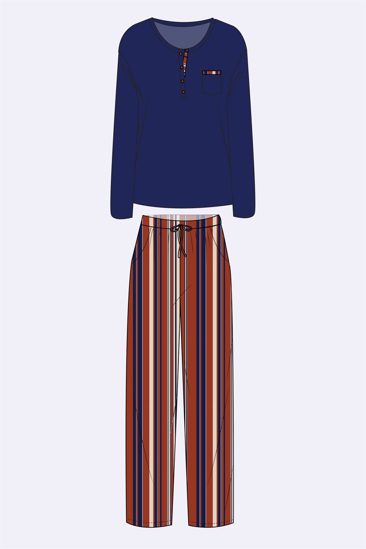 Helenium 11644 Women's Longsleeve Sweatshirt & Pants Set