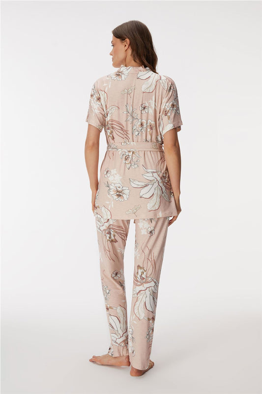 Dianthus 11398 Women's Gown, Bralet & Pants Set