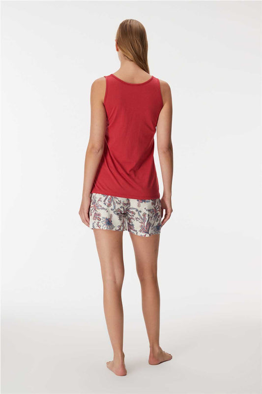 11417 Women's Top & Shorts Set