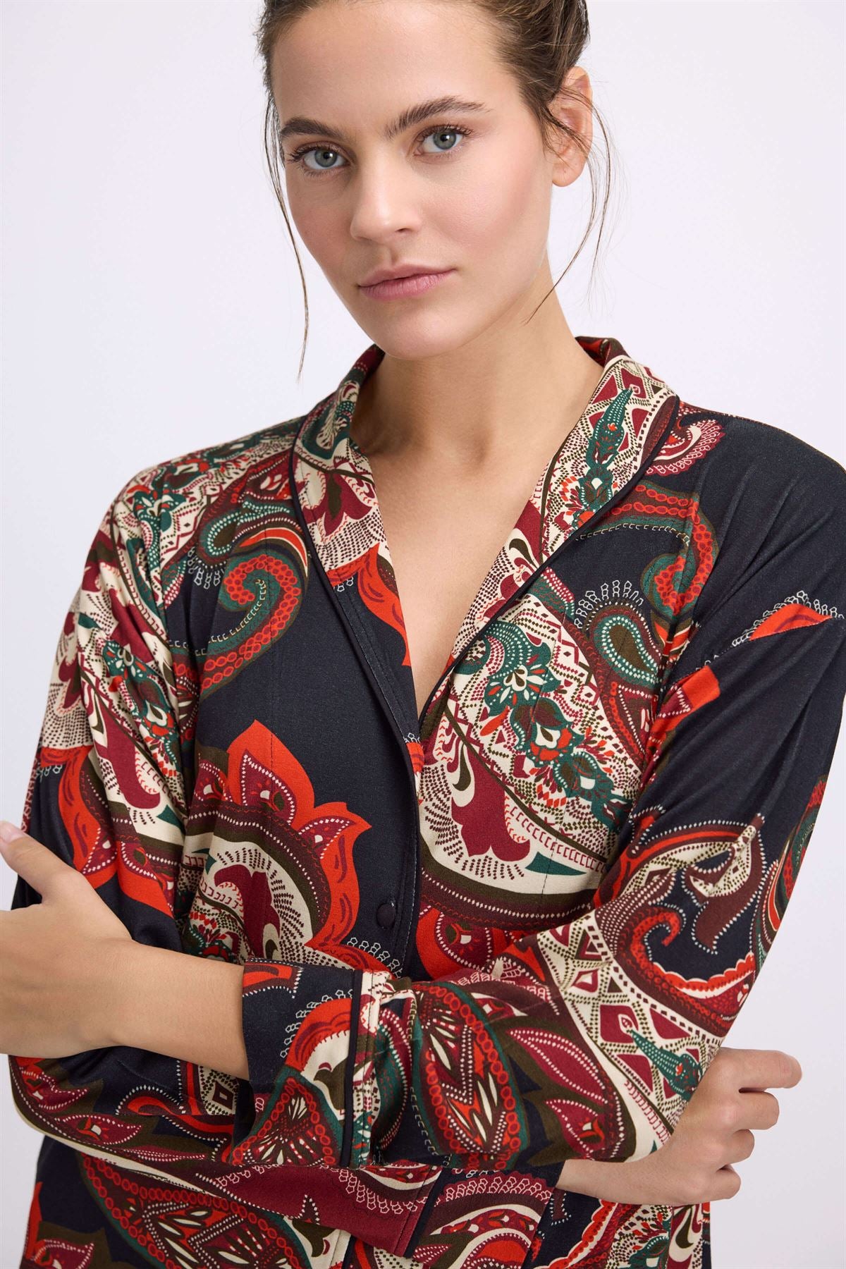 Echium 11545 Women's Long Sleeve Shirt & Pants Set