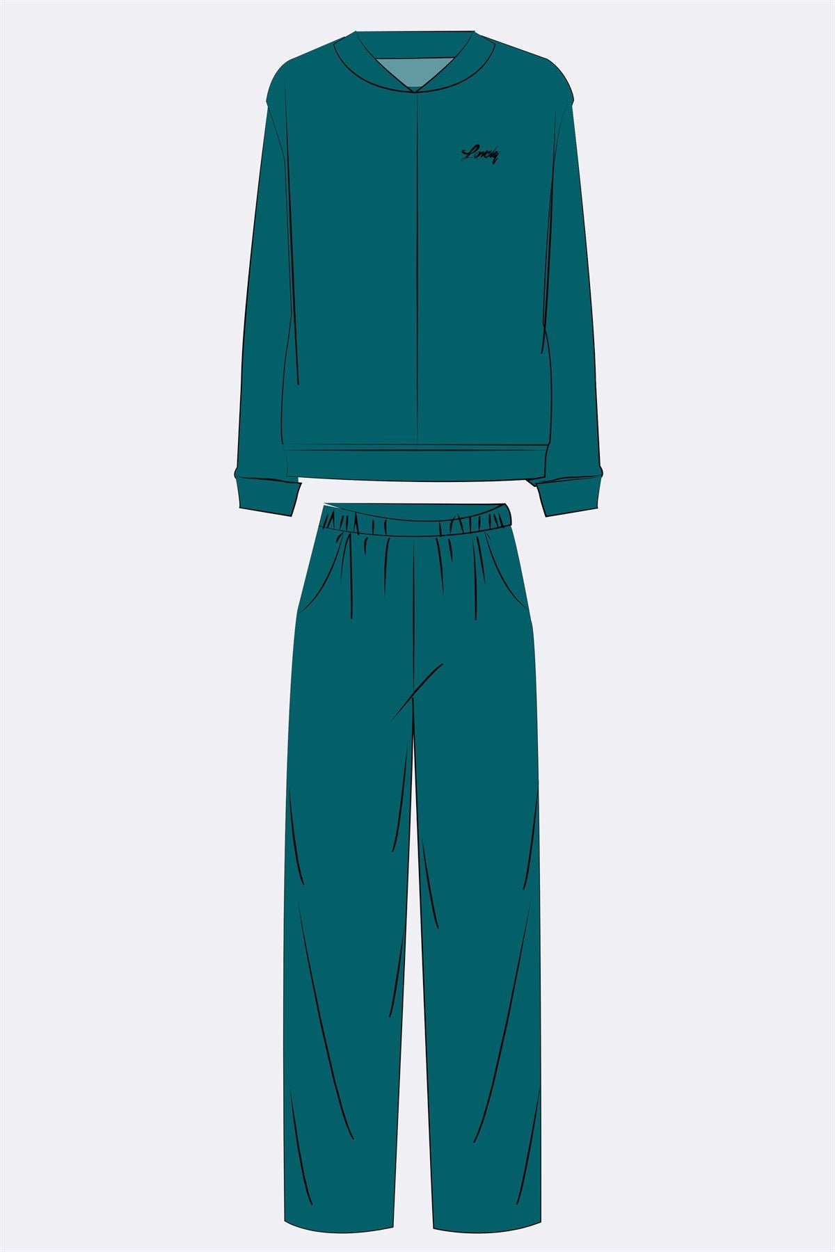 Dandelion 11560 Women's Longsleeve Sweatshirt & Pants Set