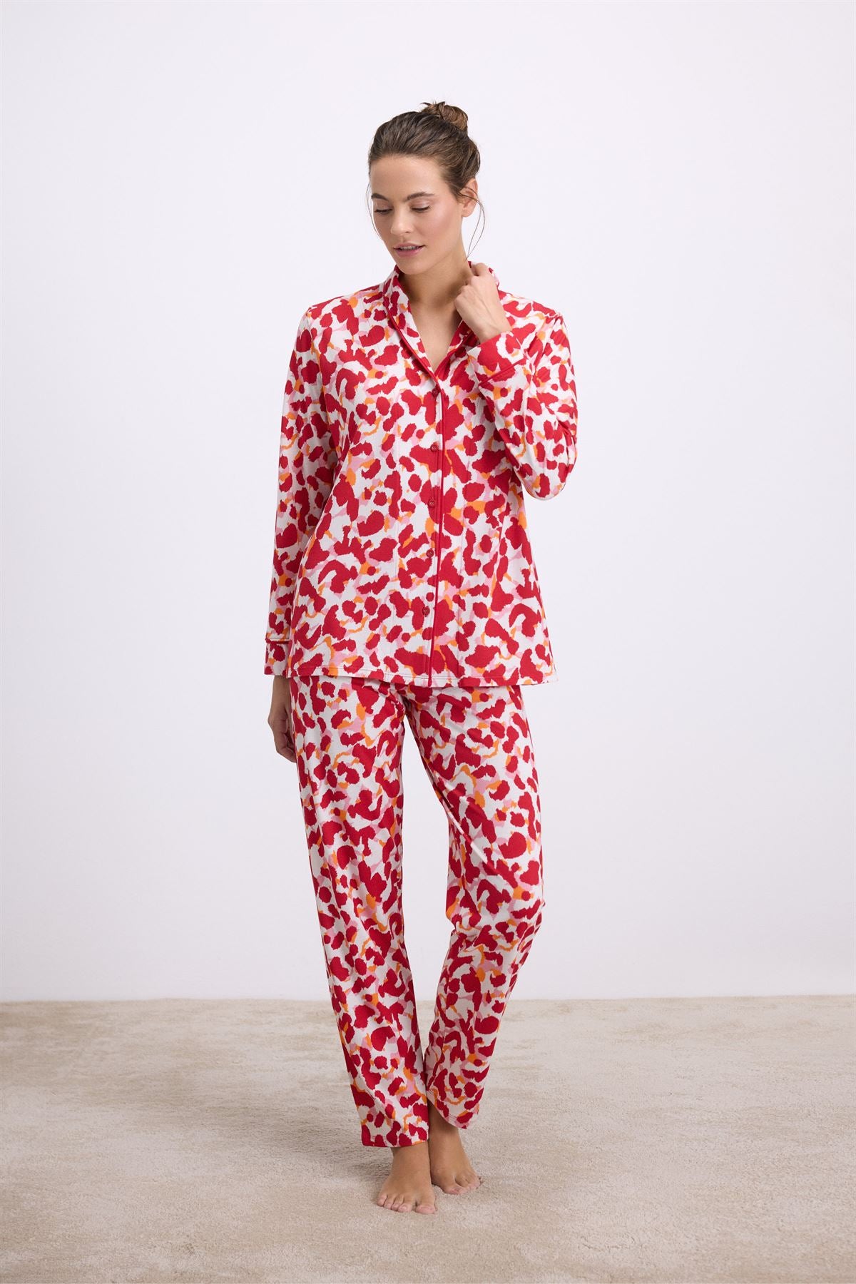 Bellis 11564 Women's Long Sleeve Shirt & Pants Set