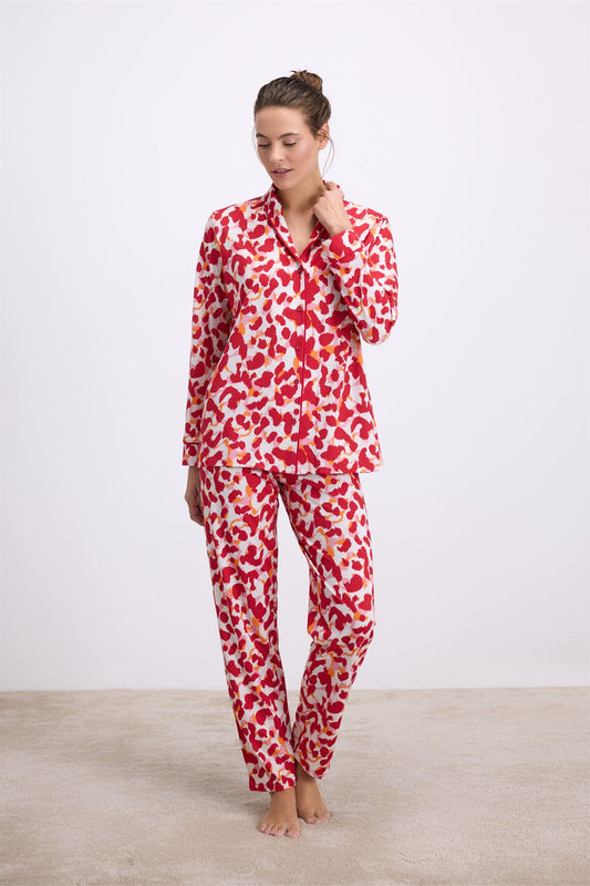 Bellis 11564 Women's Long Sleeve Shirt & Pants Set