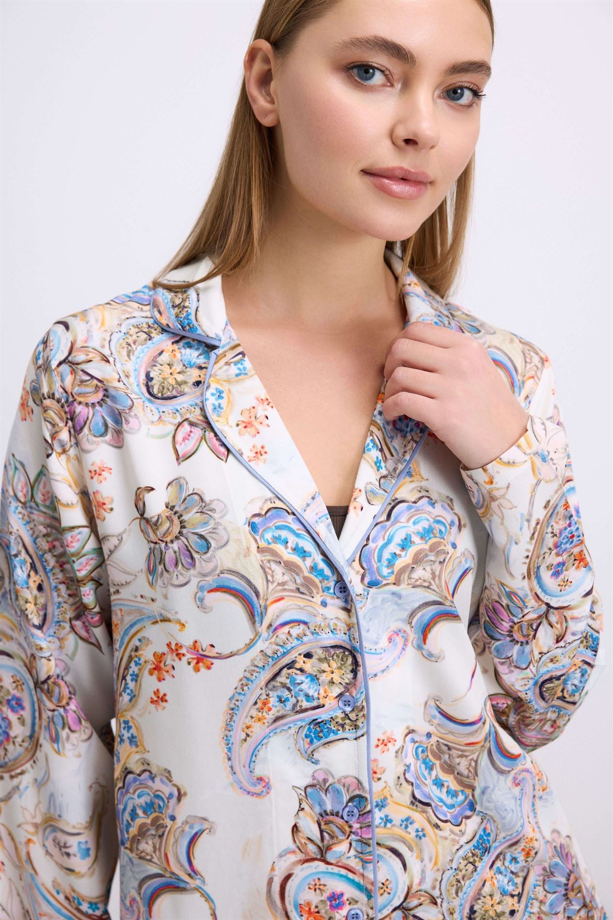 Alyssum 11571 Women's Long Sleeve Shirt & Pants Set