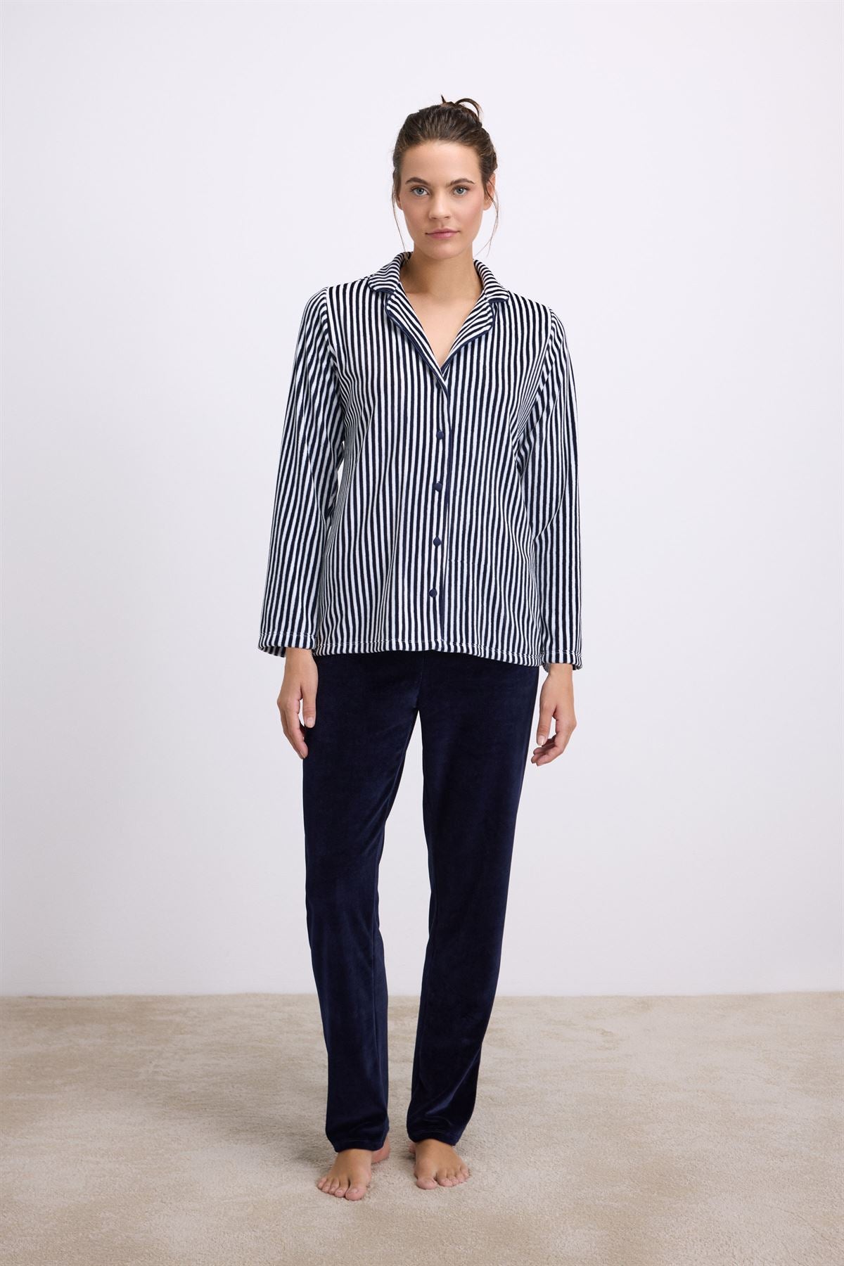 Felicia 11575 Women's Long Sleeve Shirt & Pants Set