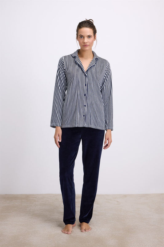 Felicia 11575 Women's Long Sleeve Shirt & Pants Set