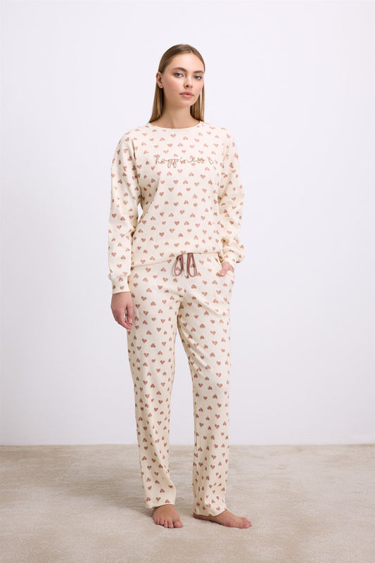 Jasminium 11586 Women's Longsleeve T-Shirt & Pants Set