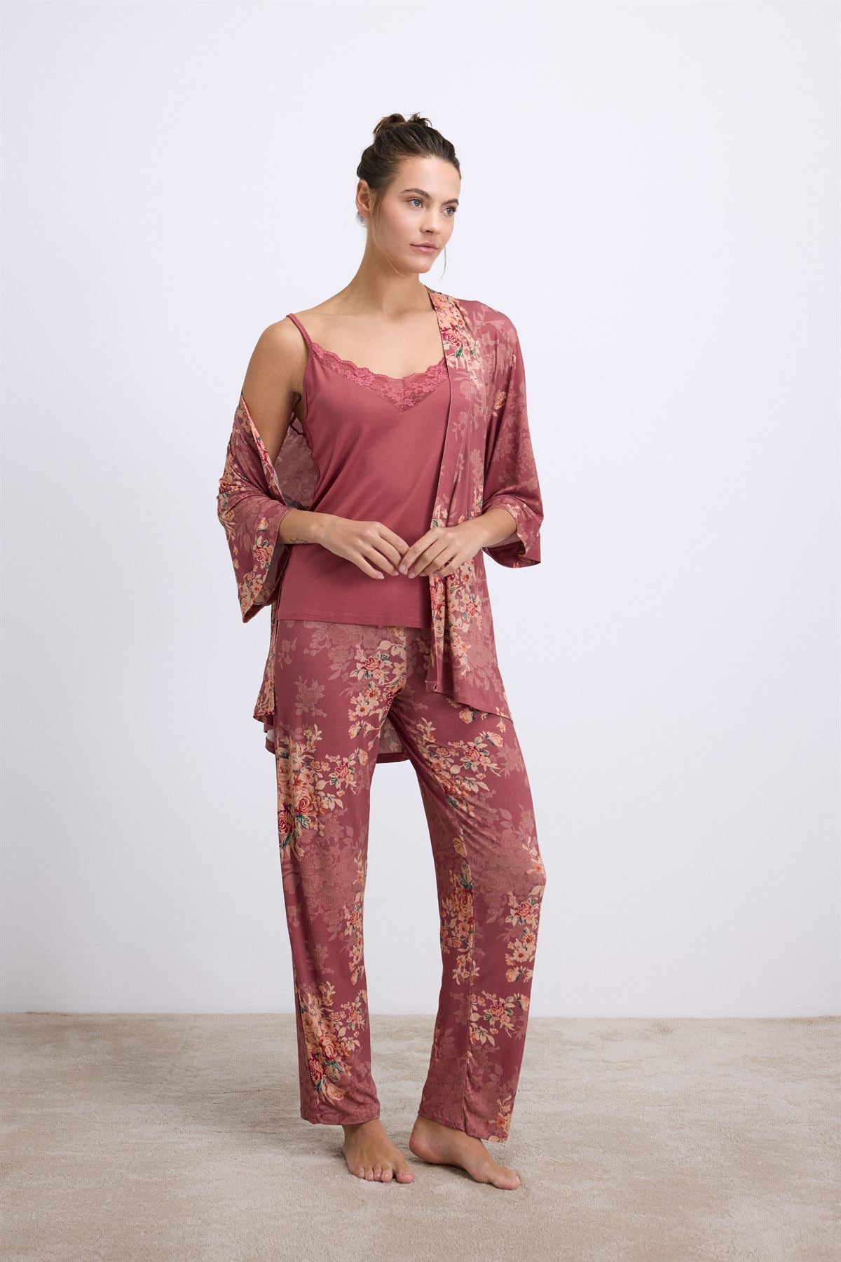 Dandelion 11603 Women's Gown, Camisole & Pants Set