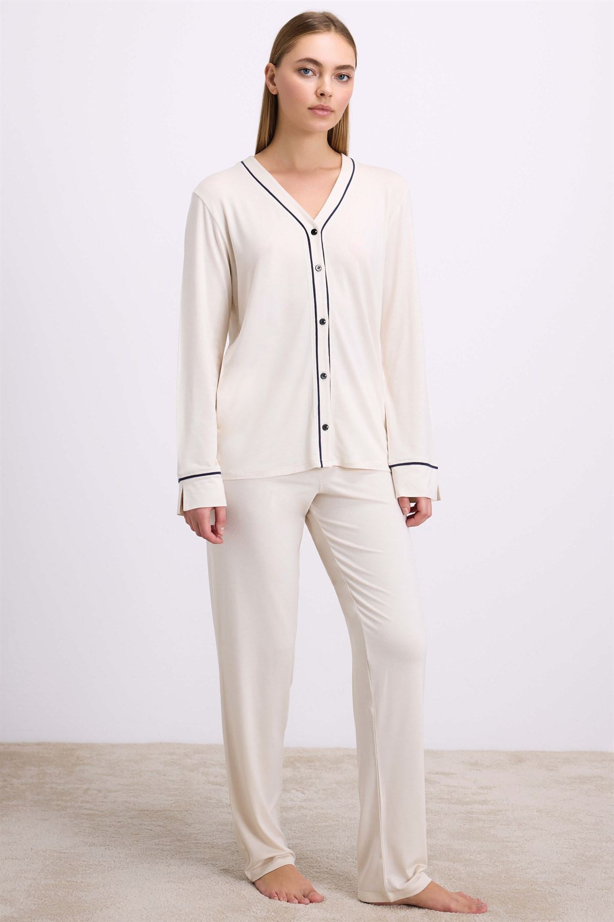 Oleander 11614 Women's Long Sleeve Shirt & Pants Set