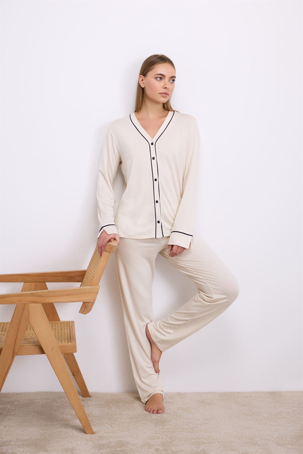Oleander 11614 Women's Long Sleeve Shirt & Pants Set
