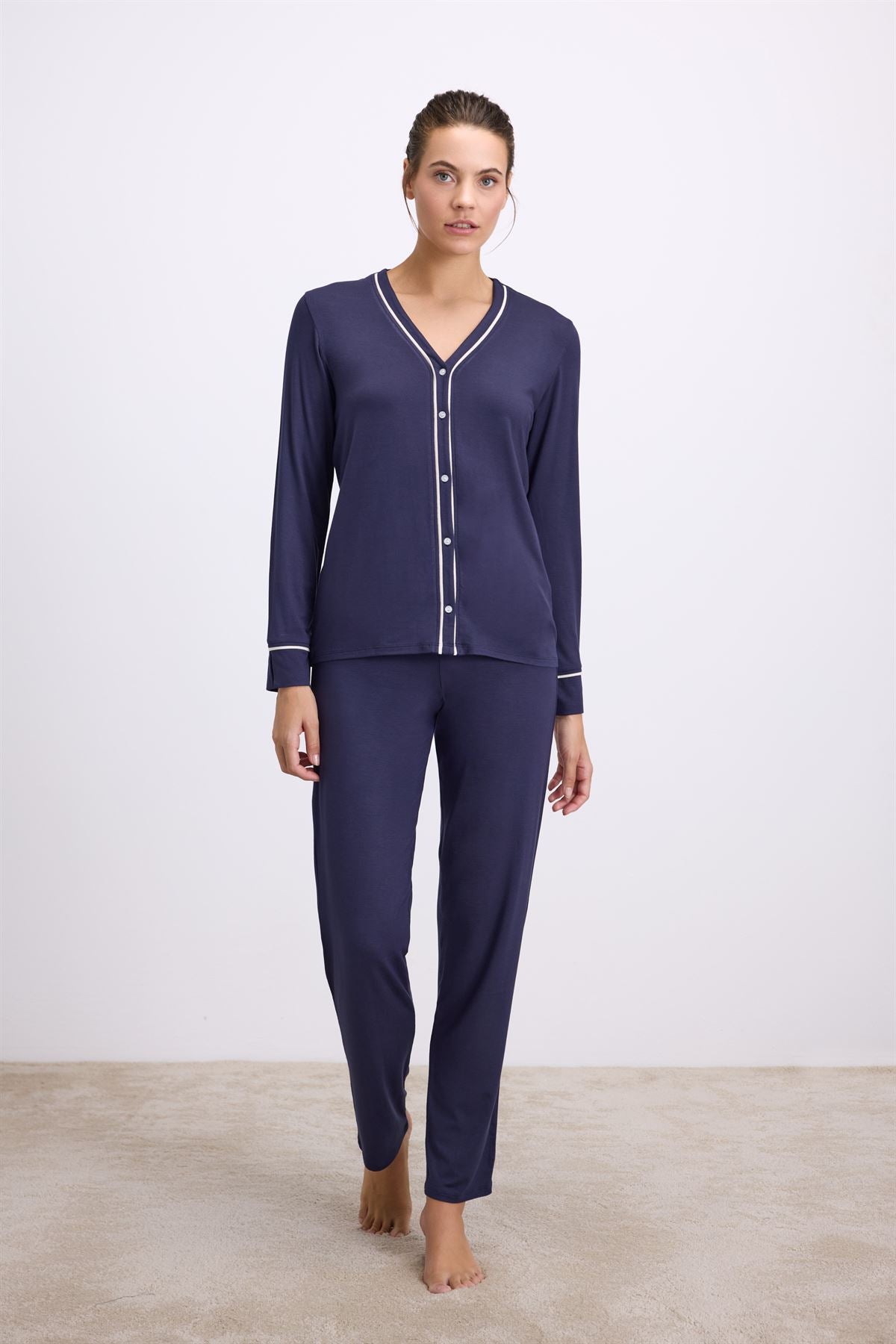 Oleander 11614 Women's Long Sleeve Shirt & Pants Set