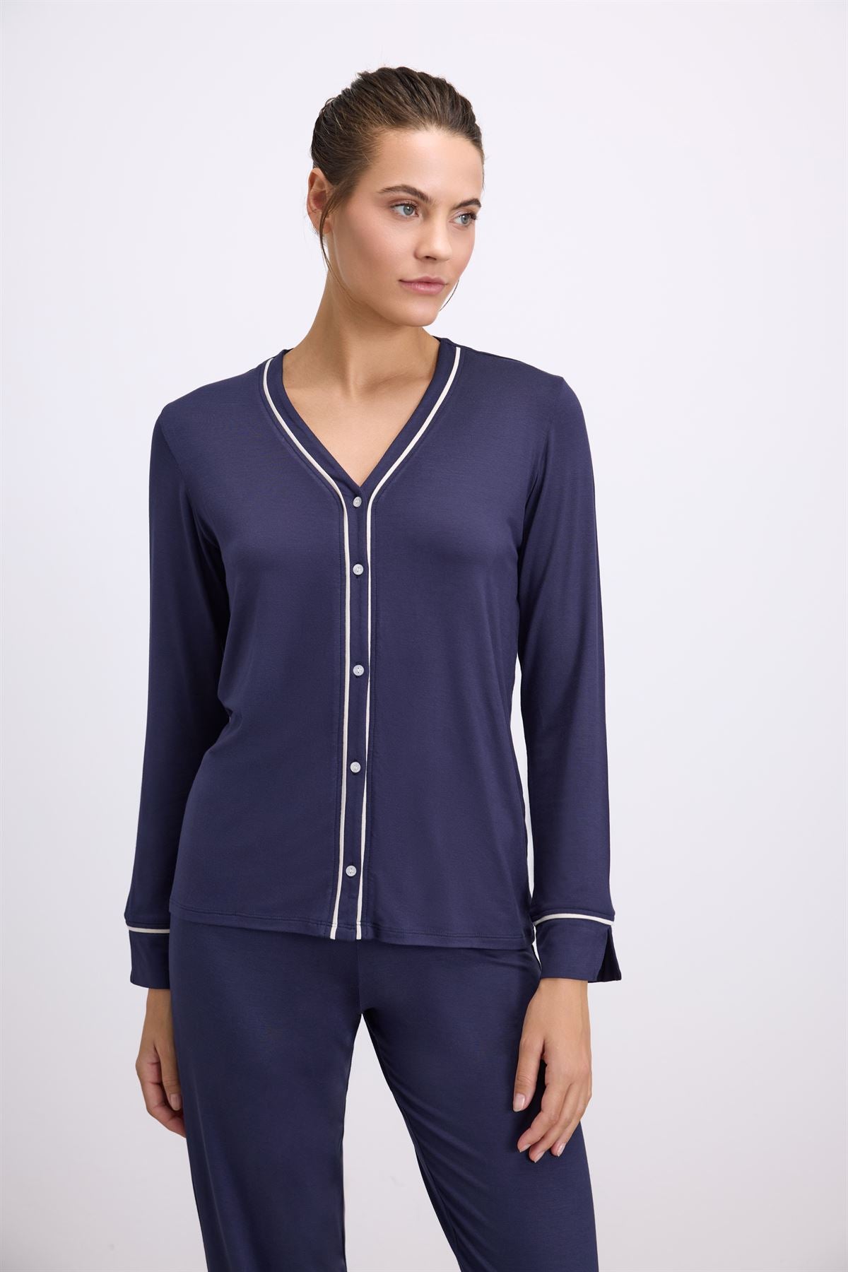 Oleander 11614 Women's Long Sleeve Shirt & Pants Set