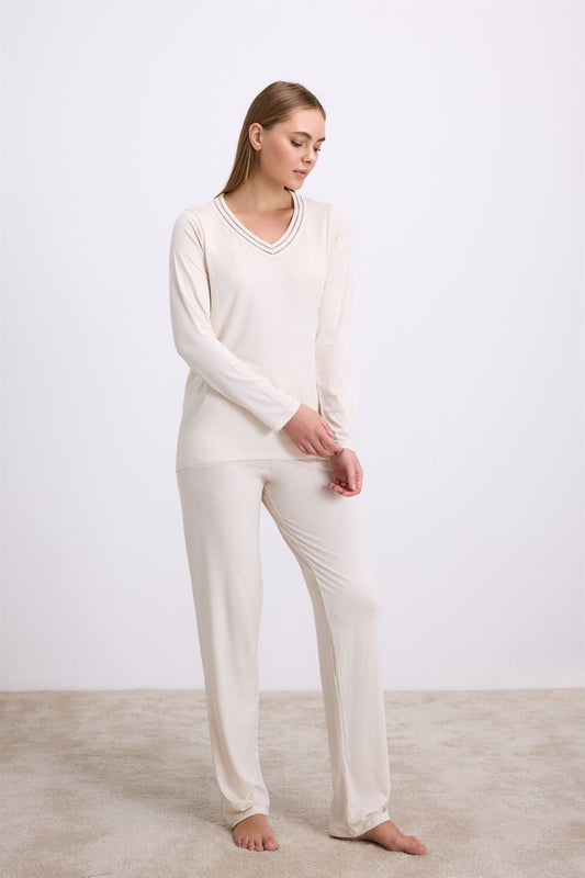 Plumeria 11616 Women's Longsleeve T-Shirt & Pants Set
